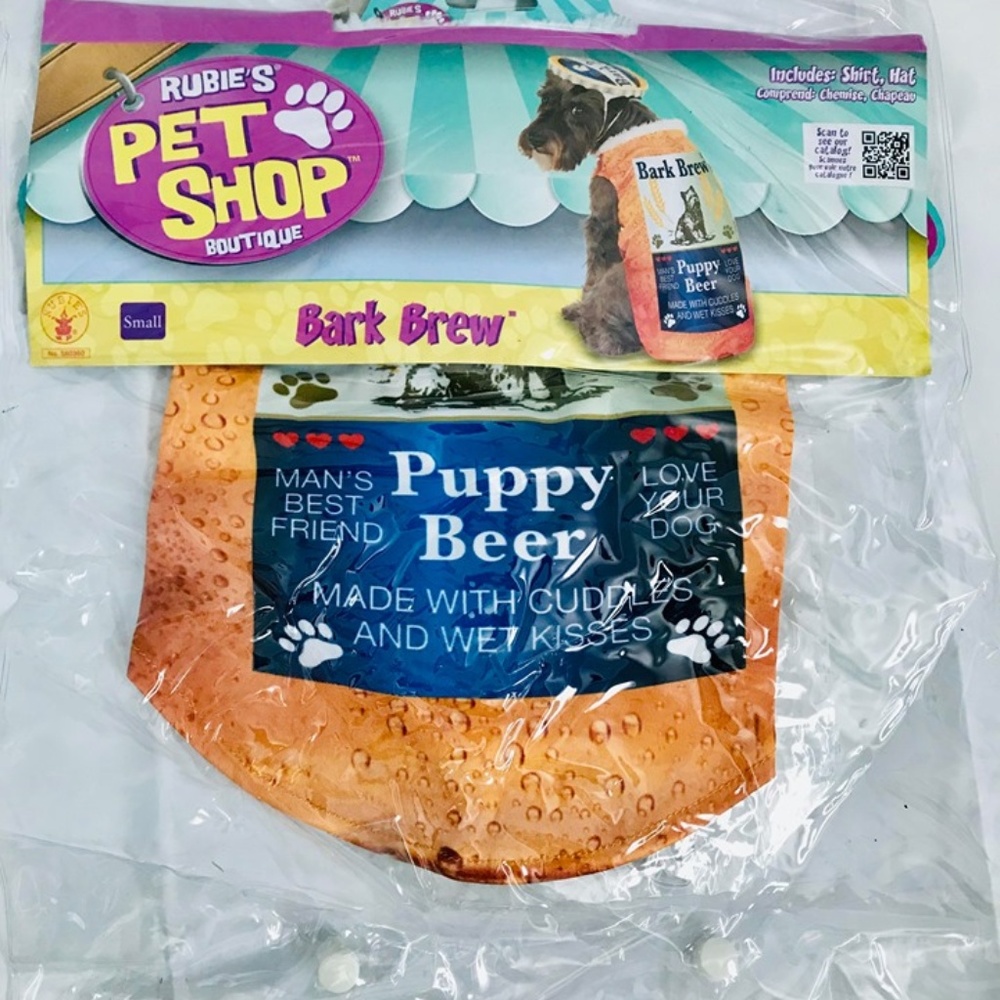 Puppy Beer Costume New In Package Size Small